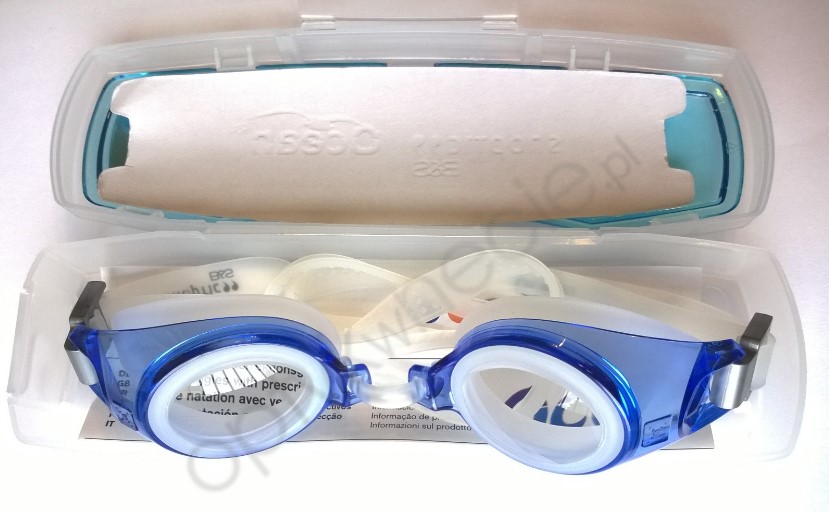 okulary pływackie korekcyjne dla dzieci Ocean RX wysokie moce